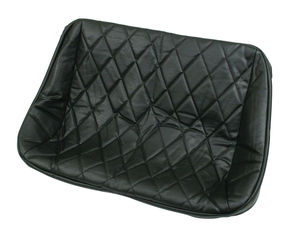 seat cover rear bench seat 34 1/2" - black vinyl diamond Empi