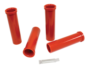 beam bushing kit inner & outer f/ Micarta LP bushings 4 pc USA Bugpack red Empi