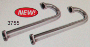 J tube set for bug with flanges - all upright bug style engines Stainless Steel Empi premium