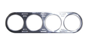 gauge panel Billet dash board 4 hole chrome SSSS