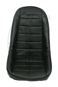 seat cover low back black vinyl square for fiberglass lowbacks Empi