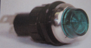 indicator warning light GREEN / chrome or black Large standard 430 K-Four