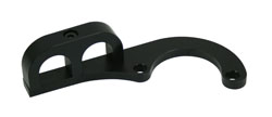 Oil hose Billet clamp - route lines away from exhaust - Black