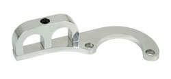 Oil hose Billet clamp - route lines away from exhaust - Polished