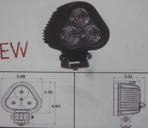 Discovery 10 watt single LED light - spot Black 3 LED's Discovery 10 watt single LED light - spot Black 3 LED's