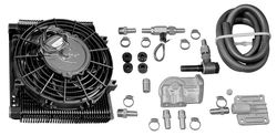 oil cooler & fan kit 96 plate cooler w/ fan - Bugpack full flow oil cooler & fan kit 96 plate cooler w/ fan - Bugpack full flow