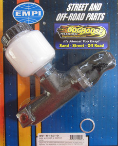 master cylinder buggies, early bus, trikes 22mm w/ plastic screw on reservoir - Empi