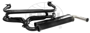 exhaust street system 1 3/8" bug & ghia 66-73 painted Empi