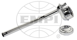 oil filler chrome oem filler w/ downtube & vent & cap Empi