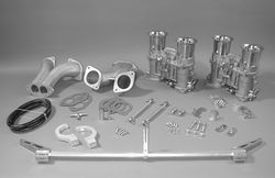 carb kit dual 48 IDA for type 1 engines w/ std manifolds Weber hex Bugpack carb kit dual 48 IDA for type 1 engines w/ std manifolds Weber hex Bugpack