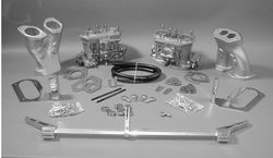 carb kit dual 40 IDF tall kit for type 1 engines Weber hex Bugpack no air carb kit dual 40 IDF tall kit for type 1 engines Weber hex Bugpack no air